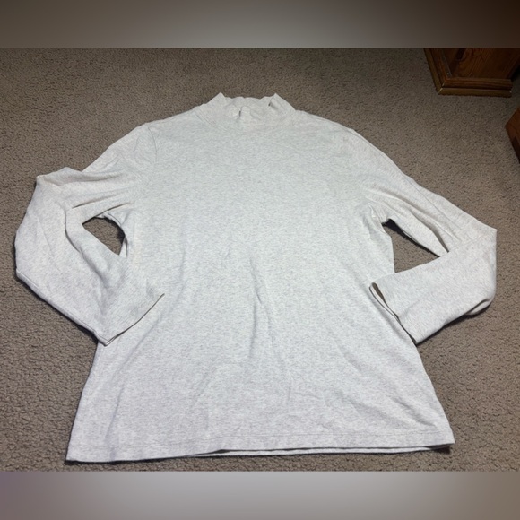 Pendleton Tops - Pendleton Heathered Cream Turtle Nevk Top womens Size Medium